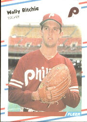 1988 Fleer Baseball Cards      312     Wally Ritchie